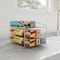 Hastings Home Kitchen Wrap Storage Rack, 3-tier Pantry Organizer for Foil, Plastic Bags, Cabinet for Wax, Chrome 807590FUD - alternate 1